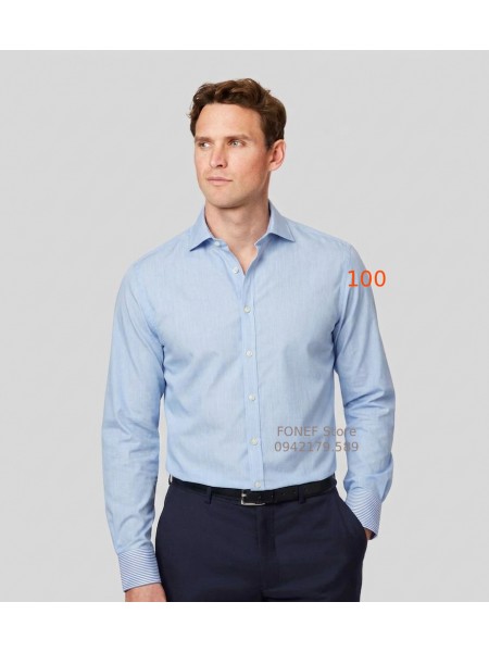 Áo Sơ mi dài tay CTW Xanh kẻ