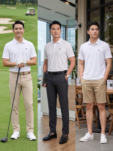 Áo Polo Golf CLW Trắng