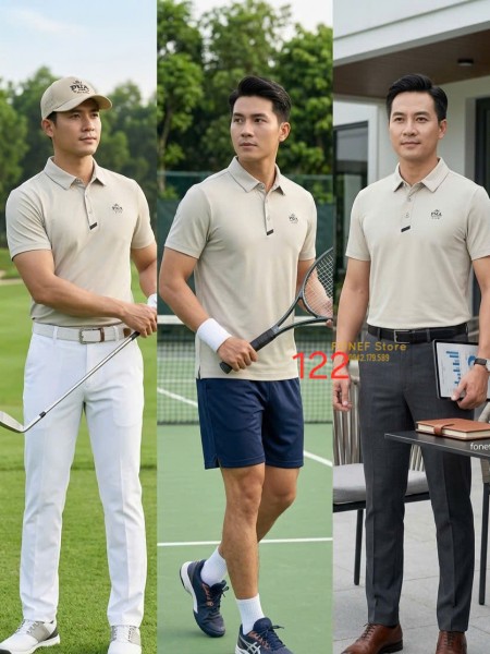Áo Polo Golf Thể thao PGA Be