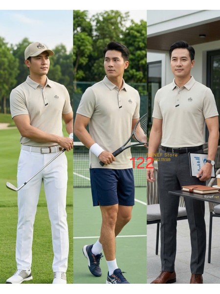 Áo Polo Golf Thể thao PGA Be