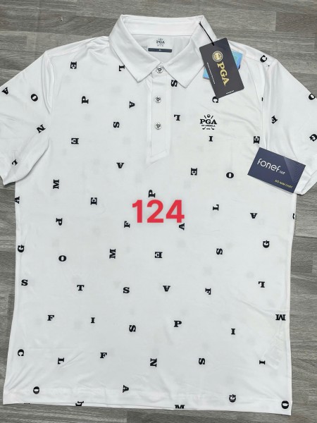 Áo Polo Golf Thể thao PGA Họa tiết