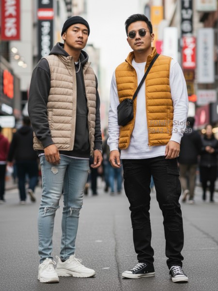 Áo Gile GAP Cổ đứng