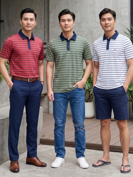 Áo Polo NTC Kẻ
