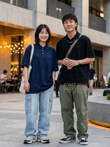 Áo Polo Unisex LGG dáng Oversize