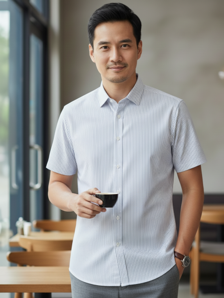 Áo Sơ mi Cộc Tay STC